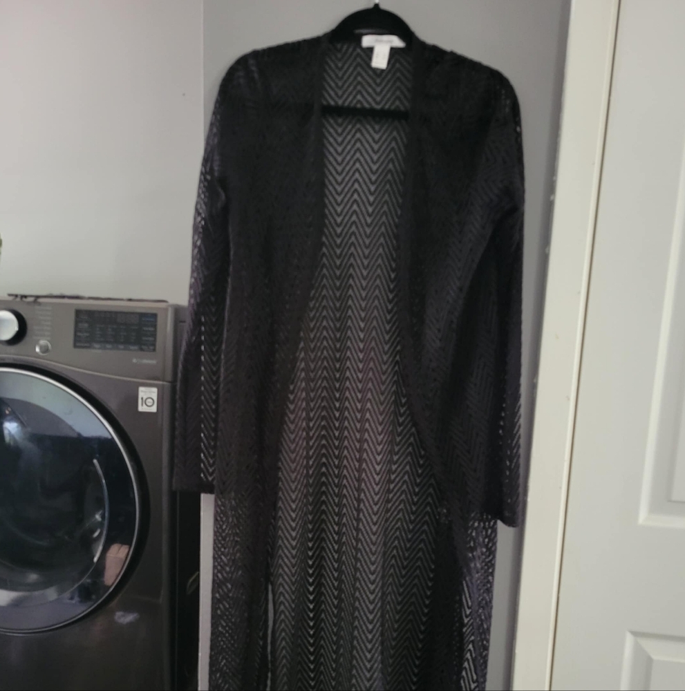 Revamped Black Lace Kimono